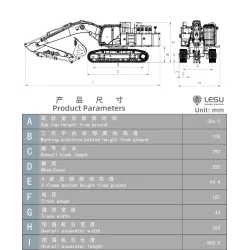 RC Hydraulik Bagger Lesu ZX 490 1:14