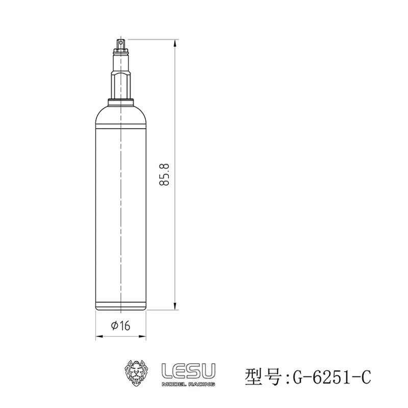 Lesu Gasflaschen Set 1:14