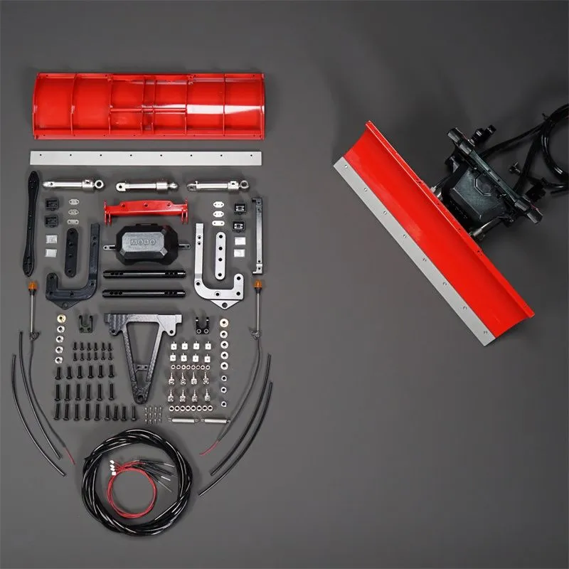 Hydraulic snow plow 1/14 red