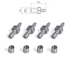 Nipple for quick coupling Lesu 4 pieces