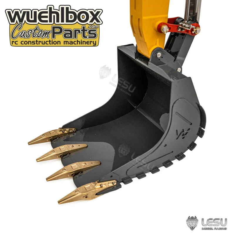 RC excavator Lesu LR956 3-arm 1:14