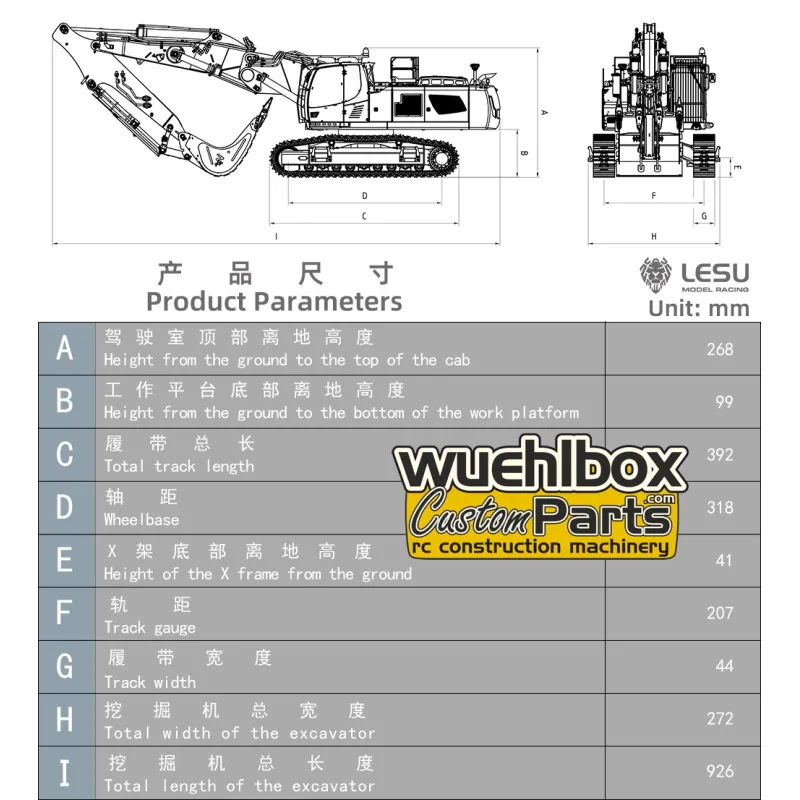 RC Bagger Lesu LR956 VA 1:14