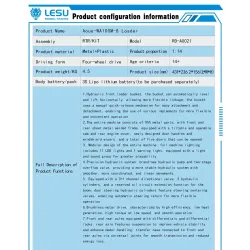 Lesu 1:14 Radlader WA100M-8
