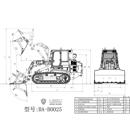 RC Laderaupe Lesu 973K 1:14