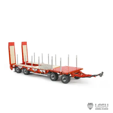 Lesu 1/14 low loader trailer 4-axle hydraulic