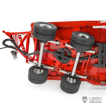 Lesu 1/14 low loader trailer 4-axle hydraulic