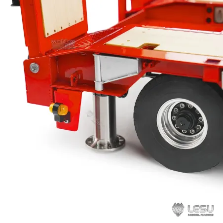 Lesu 1/14 low loader trailer 4-axle hydraulic