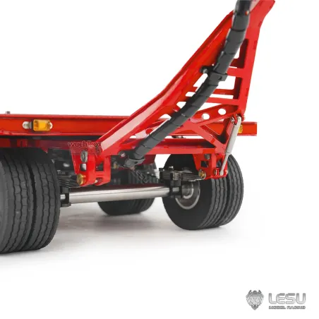 Lesu 1/14 low loader trailer 4-axle hydraulic