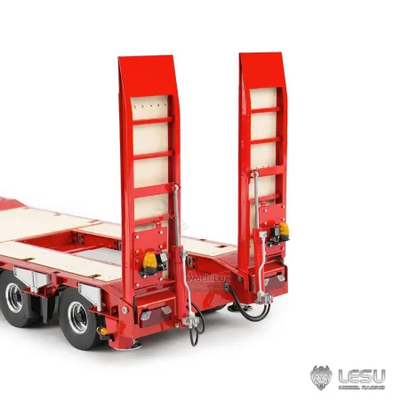 Lesu 1/14 low loader trailer 4-axle hydraulic