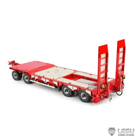 Lesu 1/14 low loader trailer 4-axle hydraulic