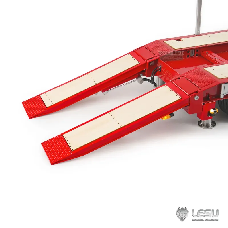 Lesu 1/14 low loader trailer 4-axle hydraulic