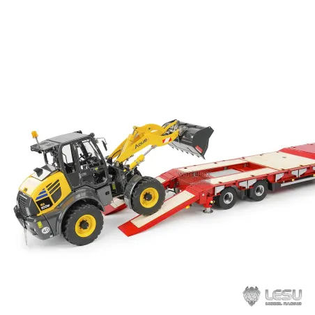 Lesu 1/14 low loader trailer 4-axle hydraulic