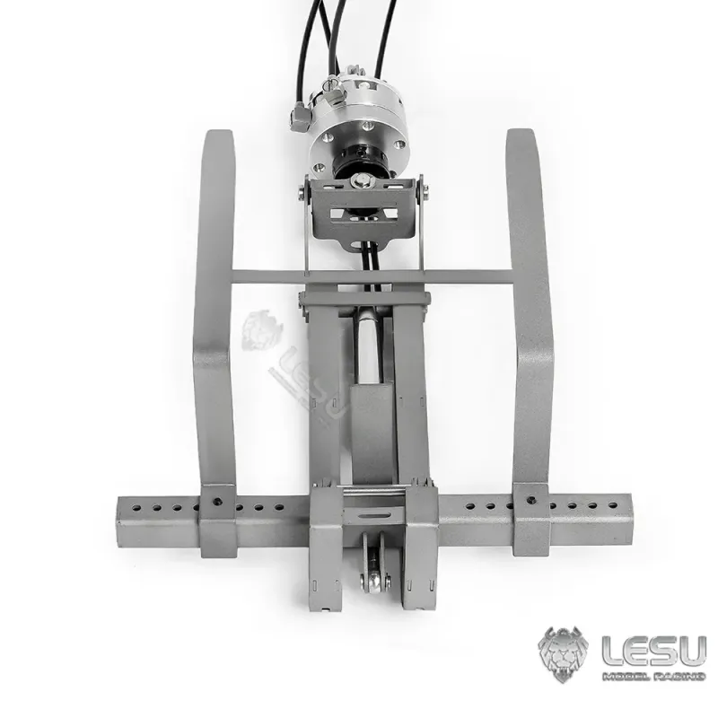 Lesu crane fork hydraulically foldable and rotatable 1:14
