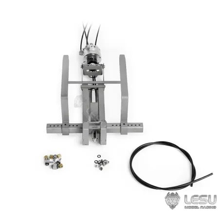 Lesu crane fork hydraulically foldable and rotatable 1:14