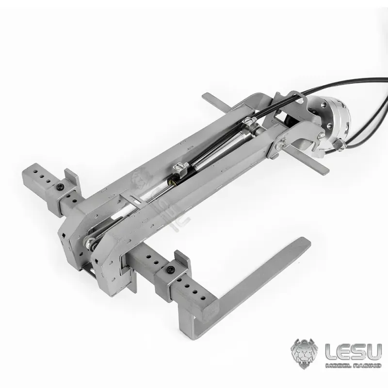 Lesu crane fork hydraulically foldable and rotatable 1:14