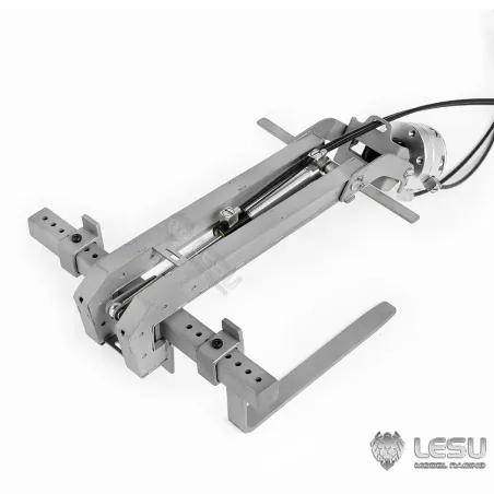 Lesu crane fork hydraulically foldable and rotatable 1:14