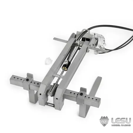 Lesu crane fork hydraulically foldable and rotatable 1:14