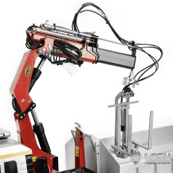 Lesu crane fork hydraulically foldable and rotatable 1:14