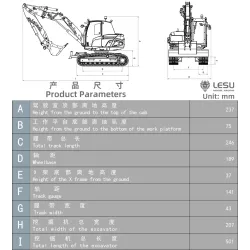 Lesu 1:14 Chain Excavator MC15