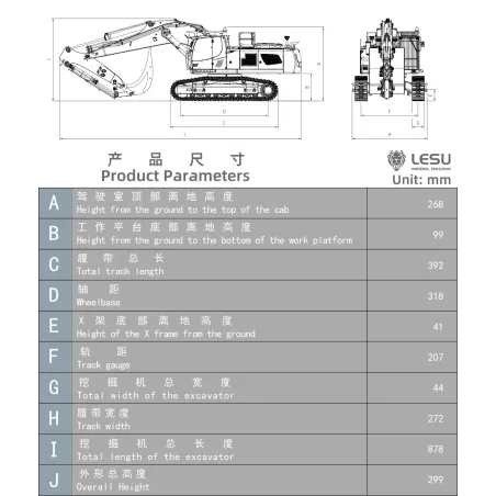 RC Bagger Lesu LR956 1:14