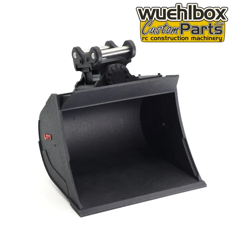 Schwenkmotorlöffel Ullmann 108mm Schwarz Electric Quick Volvo EC160E