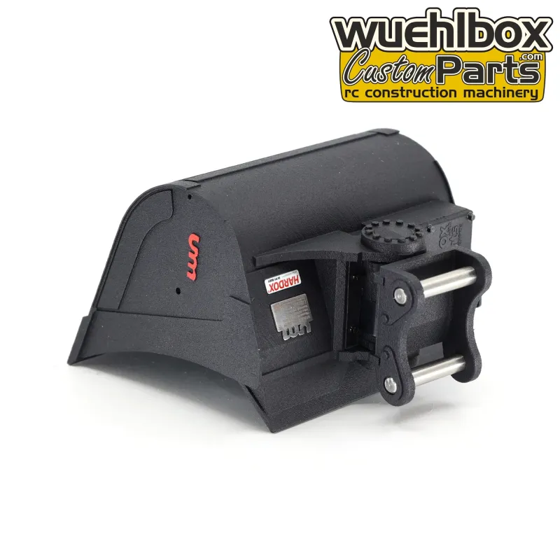 Ullmann 108mm Electric Quick Volvo EC160E Motorized Tilt Bucket black