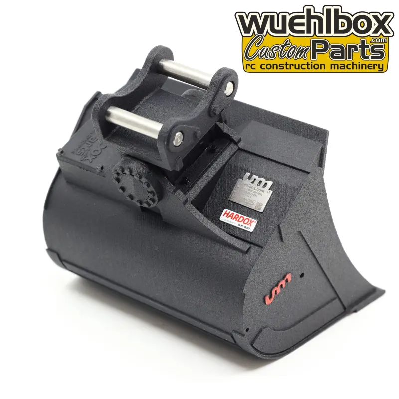 Schwenkmotorlöffel Ullmann 108mm Schwarz Electric Quick Volvo EC160E