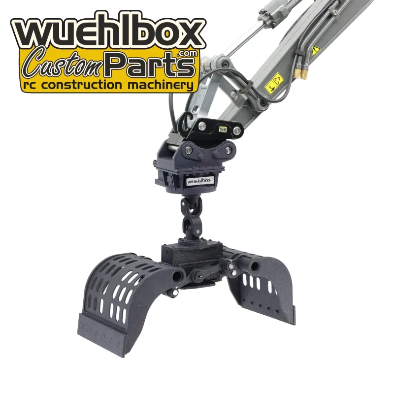 Demolition grab pendulum with Electric Quick, endlessly rotatable, Volvo EC160E