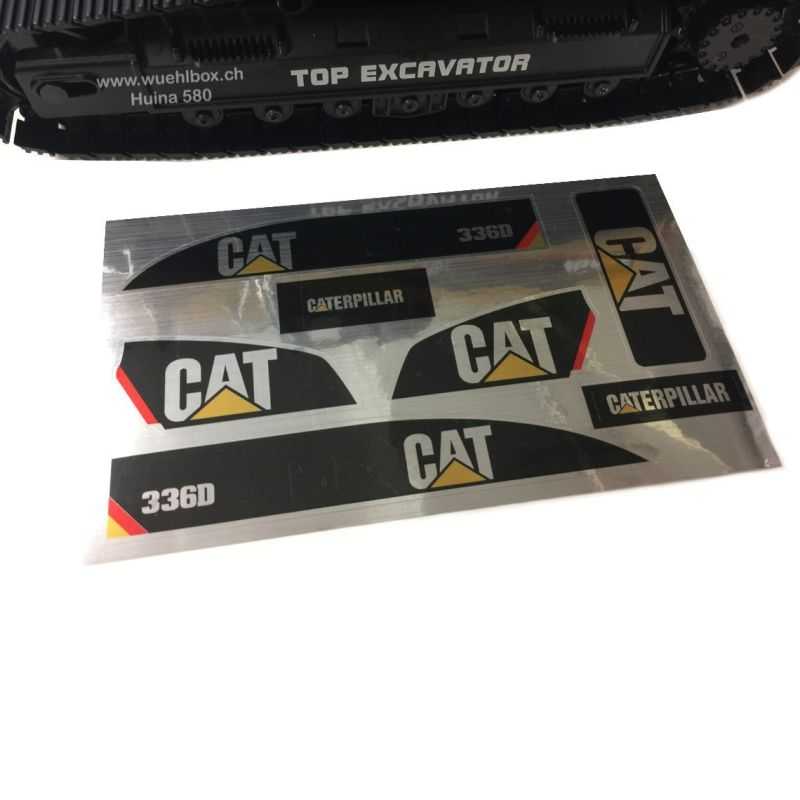 Decal Set Cat 336D für Huina 580 Bagger