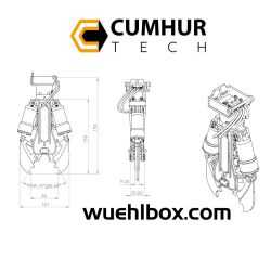 Abbruchzange gross hydraulisch 1/14.5 mit Likufix