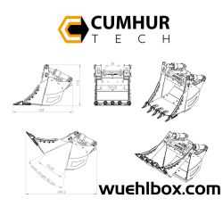 4 in 1 Klapplöffel hydraulisch 1/14.5 mit Likufix