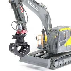 Demolition grab with Electric Quick, infinitely rotatable, Volvo EC160E