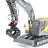 Demolition grab with Electric Quick, infinitely rotatable, Volvo EC160E