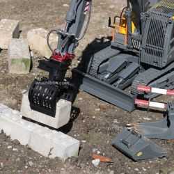 Abbruchgreifer mit Electric Quick, endlos drehbar, Volvo EC160E