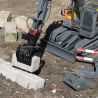 Demolition grab with Electric Quick, endlessly rotatable, Volvo EC160E