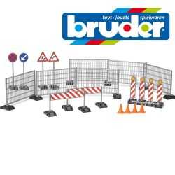 Bruder construction set Fences, signs and pilons 62007