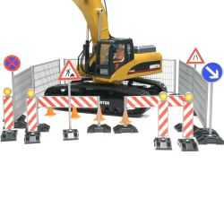 Bruder construction set Fences, signs and pilons 62007