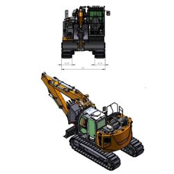 RC excavator ZAXIS 135 1/14 - RTR Platinum Version