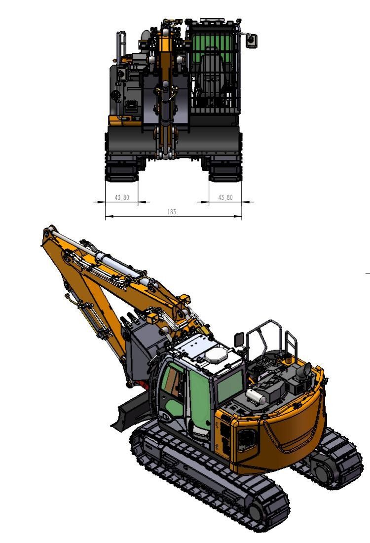 RC excavator SFrog ZAXIS 135 1 14 RTR Platinum Version Plus