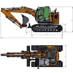 RC Bagger SFrog ZAXIS 135 1/14 - RTR Platinum Version Plus