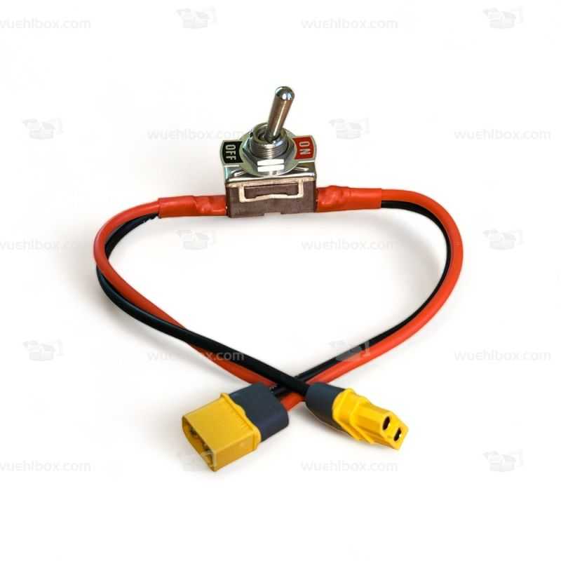 XT60 extension cable with switch