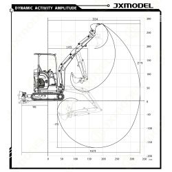 RC hydraulic mini excavator JX E20 V2