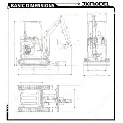 RC Hydraulik Mini Bagger JX E20 V2