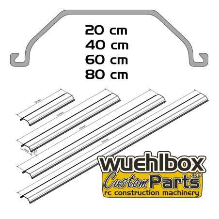 Spundwand Aluminium mit Schloss 1:14