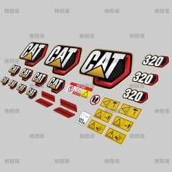 Decal Set Bagger CAT 320 1:14