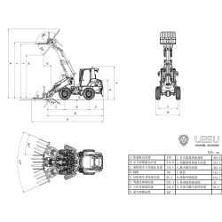 Mini wheel loader Lesu AT1050 Telescopic 1:14 RTR