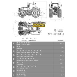 Lesu tractor F1050 1:14 RTR