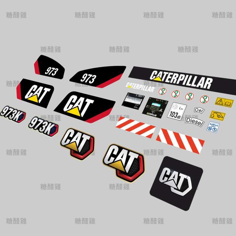 Decal Set CAT 973 1:14