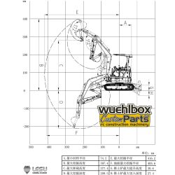 RC hydraulic mini excavator Lesu PC30