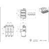 Lesu hydraulic valve block including servo